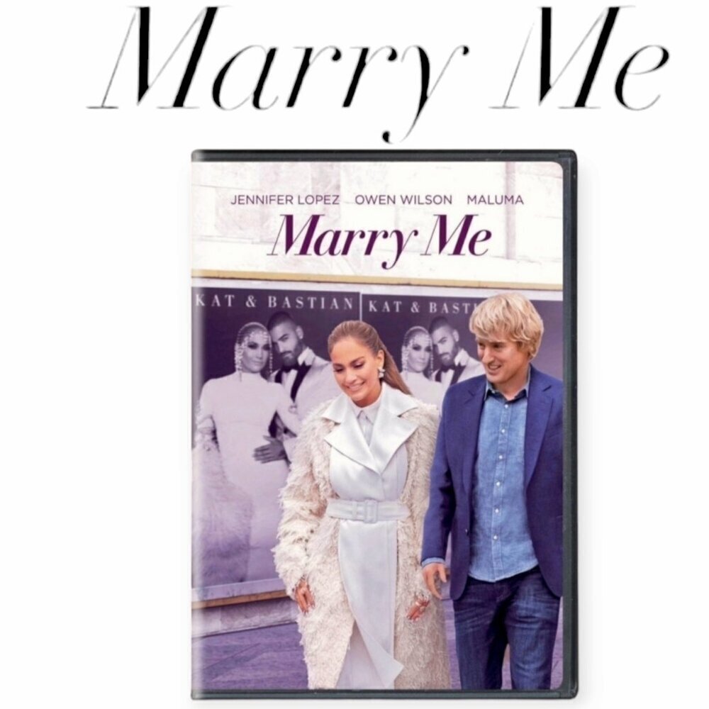 Marry Me 2022 DVD Jennifer Lopez Owen Wilson Maluma Romantic Comedy Movie